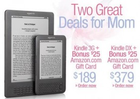 Amazon Kindle Mothers Day Gift Card Deal