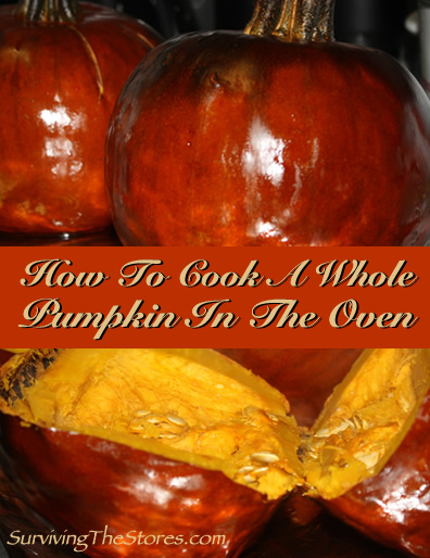 Whole Pumpkin in Oven