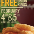 Burger King Free Onion Rings