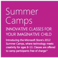 Microsoft Stores Free Summer Camps