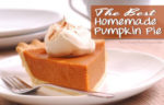 Homemade Pumpkin Pie Recipe