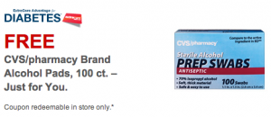 Free Alcohol Swabs Coupon At CVS
