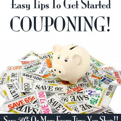EASY Tips to get started #couponing - you don't have to be an extreme couponer to save 50% or more every month!