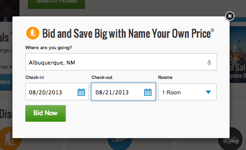 Albuquerque Priceline Hotel Bid