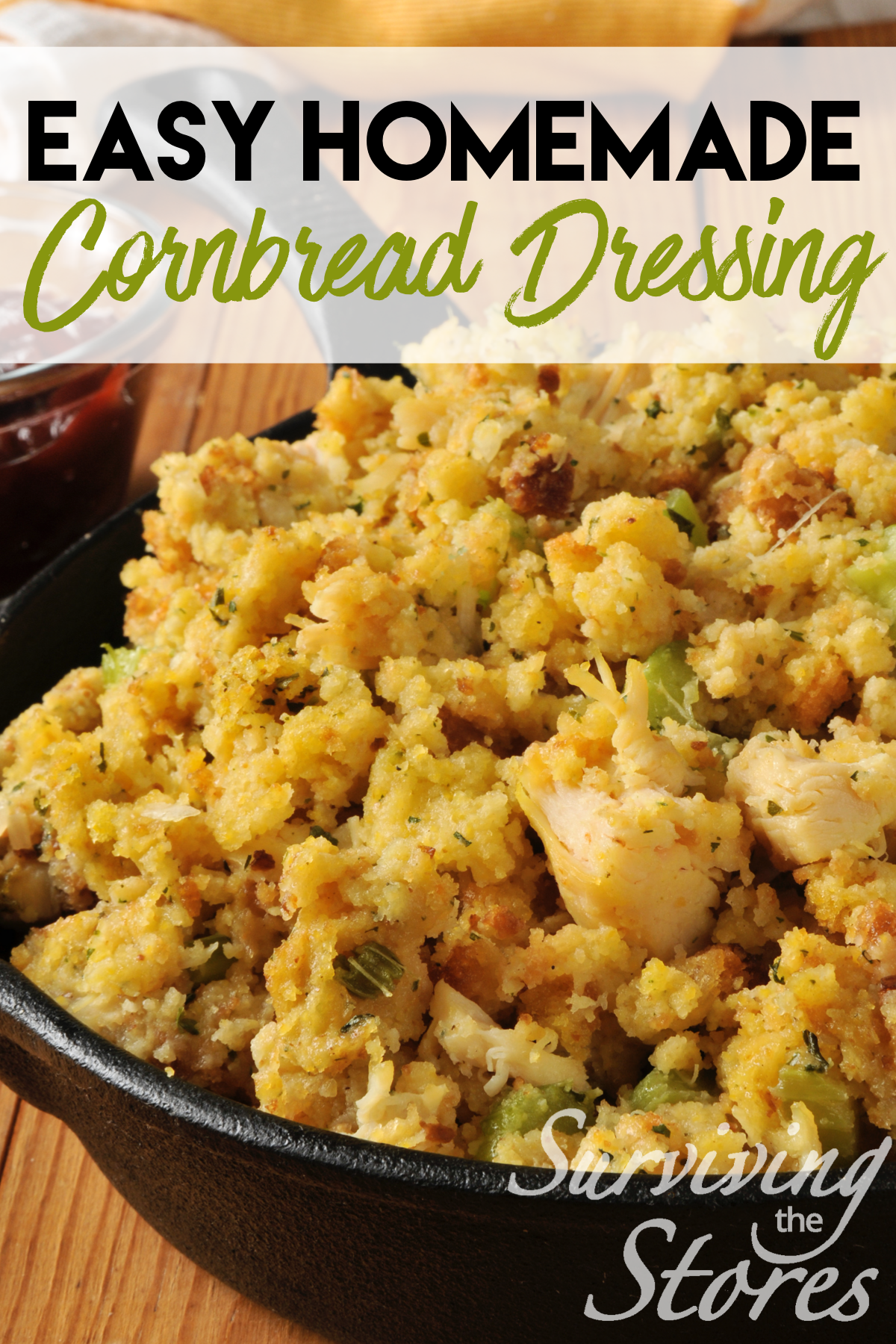 Easy Homemade Cornbread Dressing for Thanksgiving