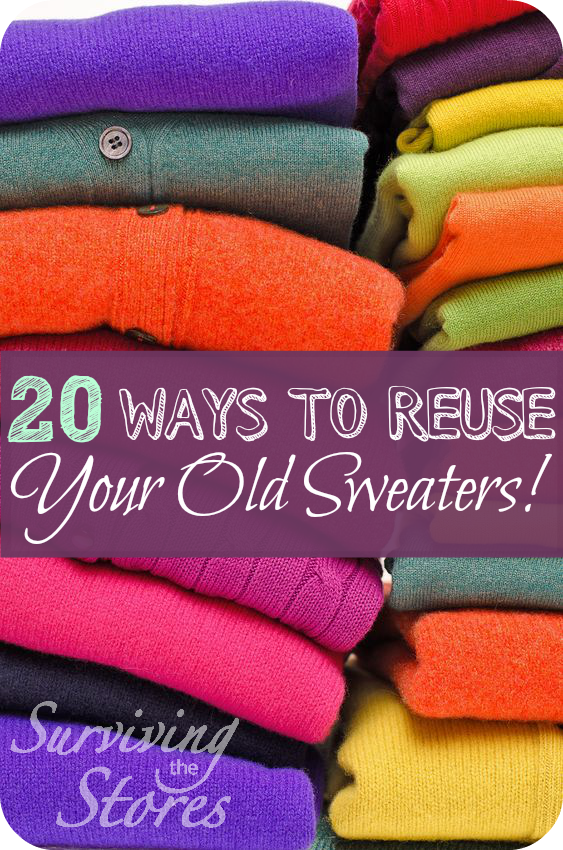 These are so awesome!!  There are tons of ways to reuse your old sweaters!!