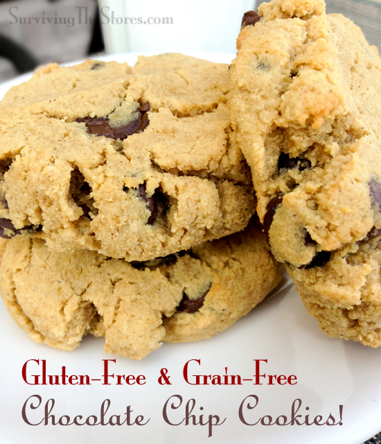 Gluten-Free & Grain Free Chocolate Chip Cookies Recipe!!