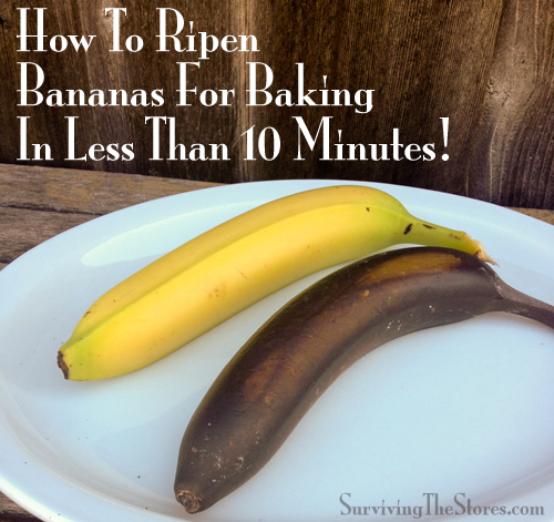 How To Ripen Bananas For Baking In Less Than 10 Minutes!
