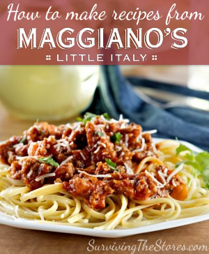 Maggianos Recipes