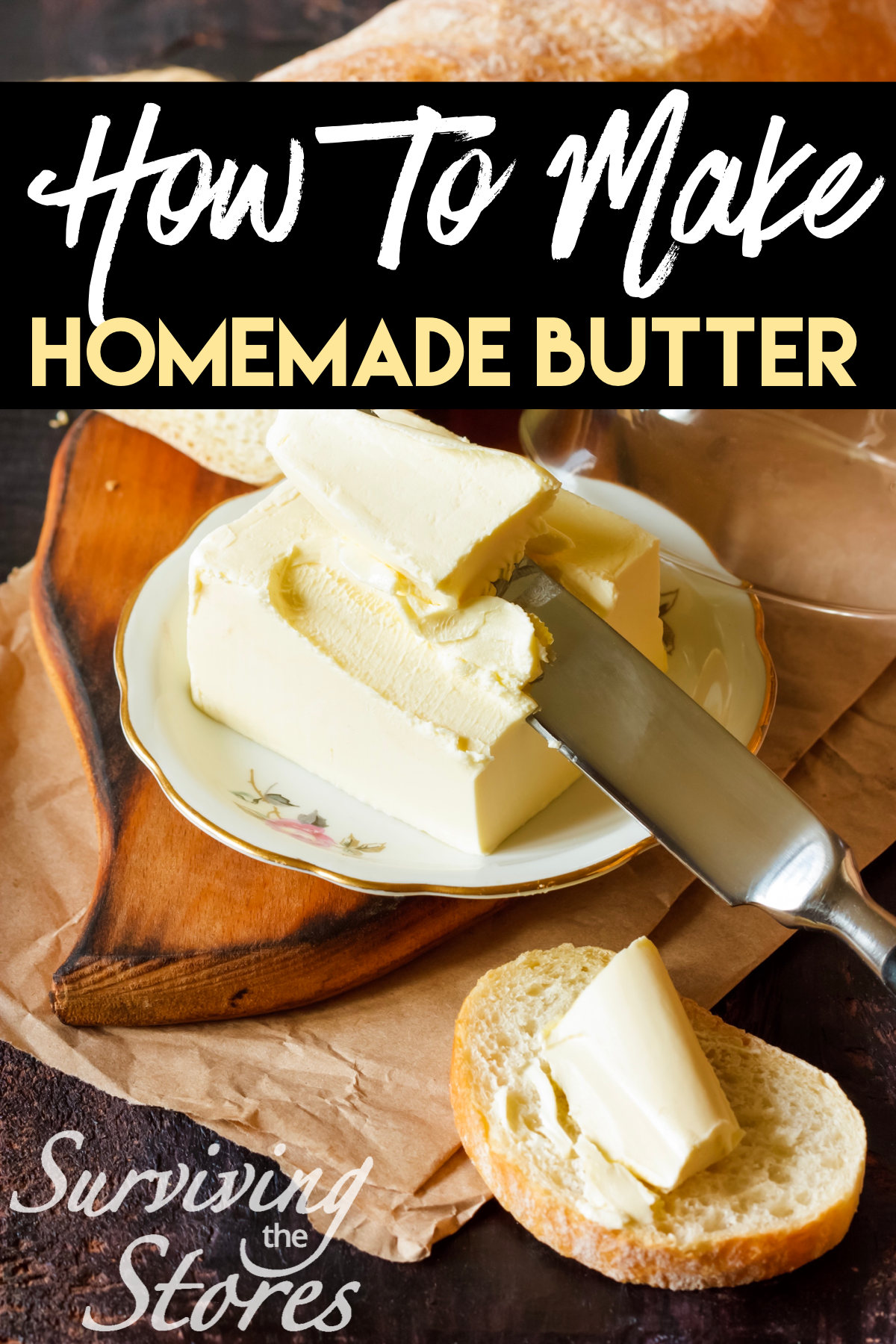 How to make homemade butter - it's so easy!