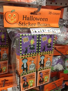 Halloween Candy Alternatives Sticker Boxes