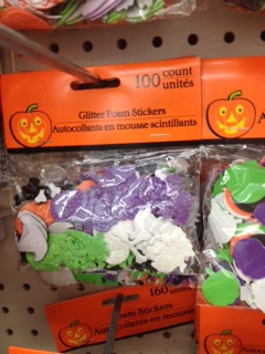 Halloween Candy Alternatives Foam Stickers