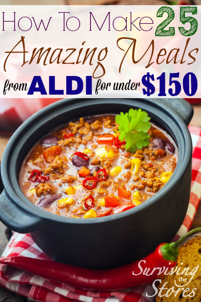 How To Make 25 Meals From ALDI For Under $150!!