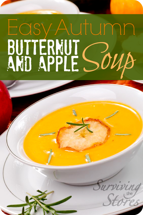 Autumn Butternut Squash and Apple Soup Recipe that kids will LOVE!