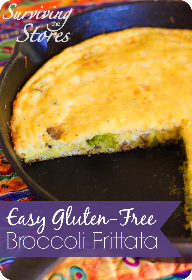 Gluten Free Broccoli Frittata!! So easy to make and perfect for ANY meal!