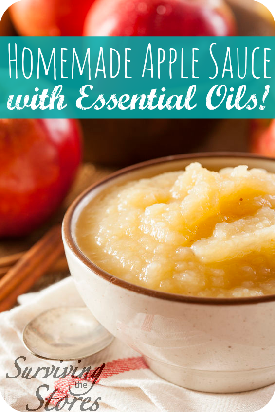 Homemade Apple Sauce With Essential Oils