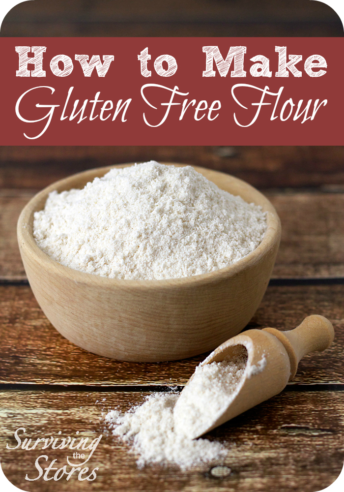 Make your own gluten free flour with this basic recipe.