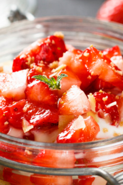 Gluten-Free Strawberry Cheesecake Recipe in a Jar! Low Carb & THM!